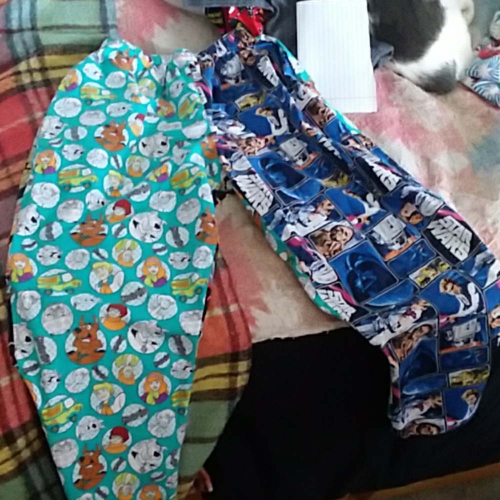 36" Elastic Waist Mixed Pattern Pants-Homemade!